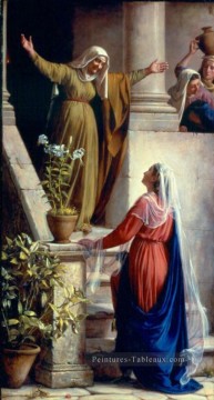 Mary et Elizabeth Carl Heinrich Bloch Peinture à l'huile